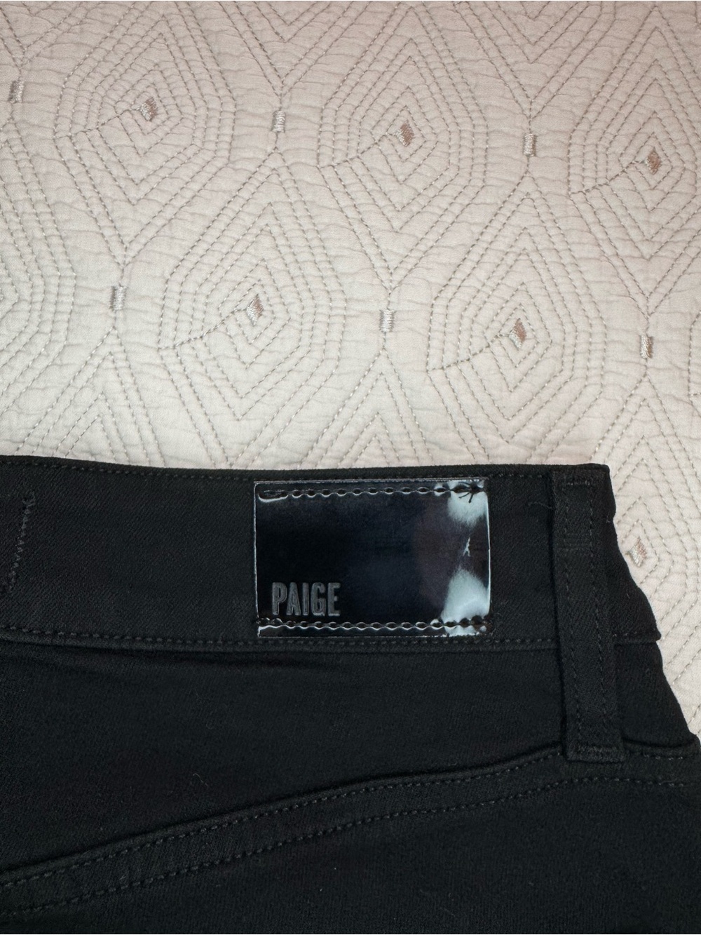 Paige Anessa 31" Wide Leg Jean High Rise Black Shadow, Size 27 - Picture 9 of 16